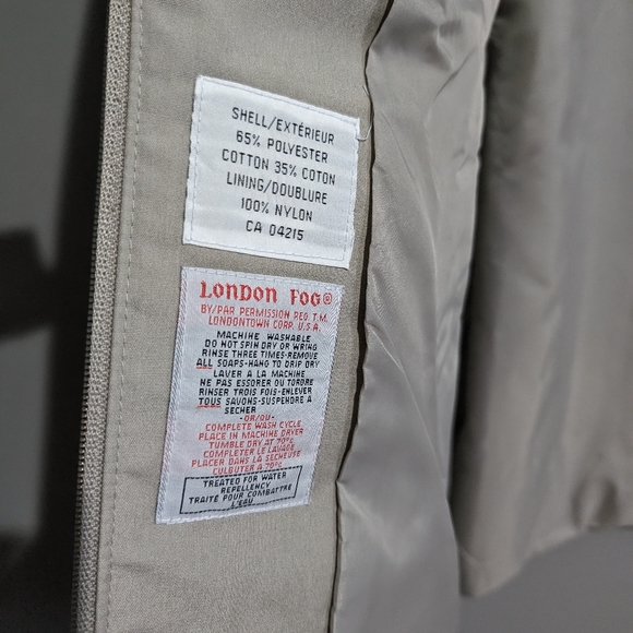 Vintage men's London Fog water repellent coat size 42 reg - Picture 5 of 14